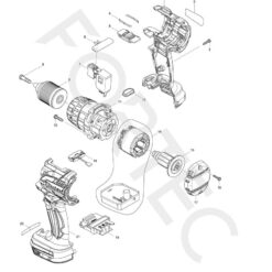 Makita DDF481 varuosad