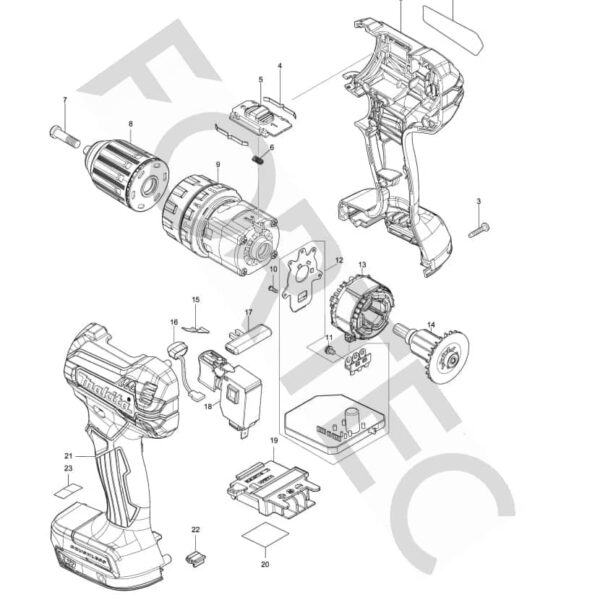 Makita DHP485Z varuosad