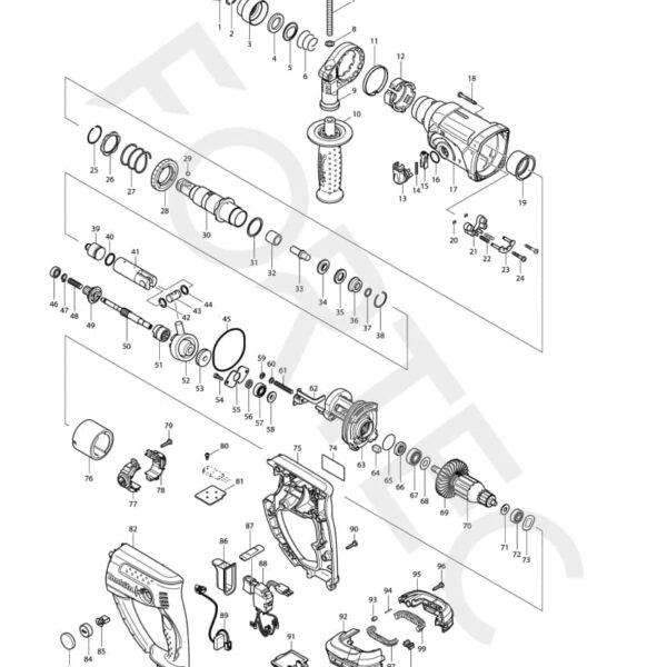 Makita DHR202Z varuosad