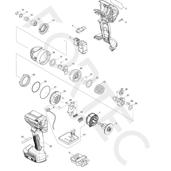 Makita DTD153Z varuosad