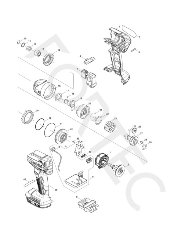 Makita DTD153Z varuosad
