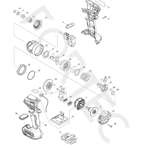 Makita DTD154Z varuosad