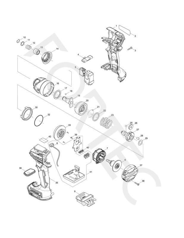 Makita DTD154Z varuosad