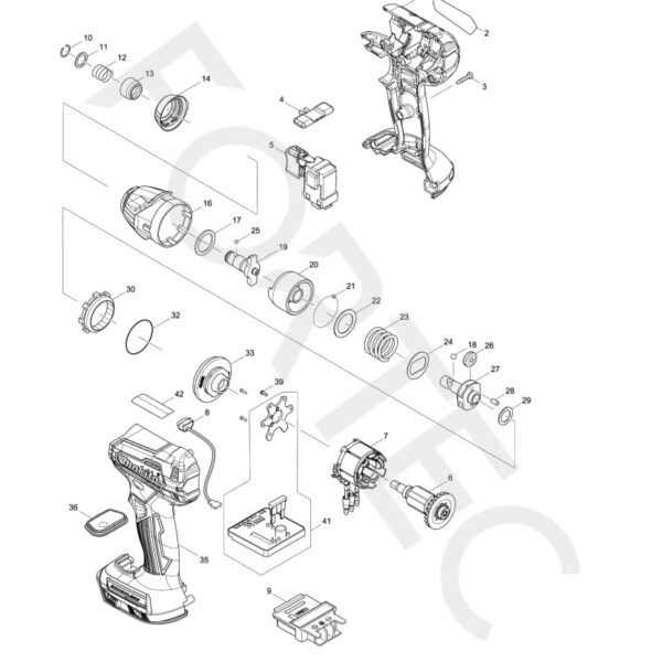 Makita DTD155Z varuosad