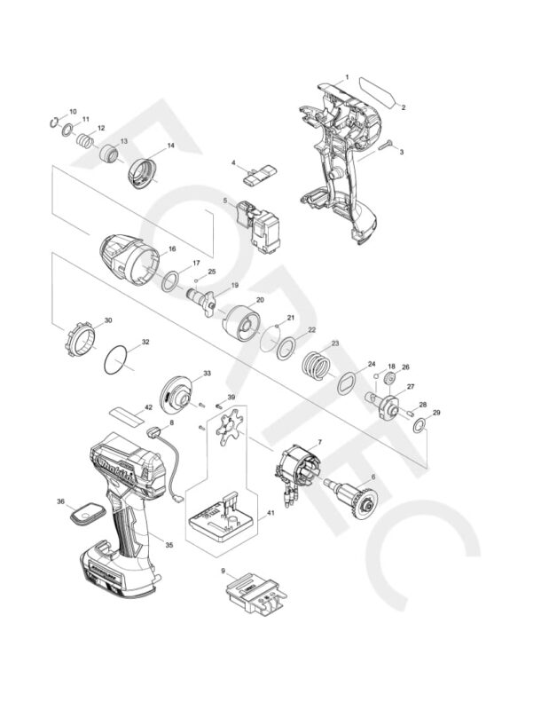 Makita DTD155Z varuosad