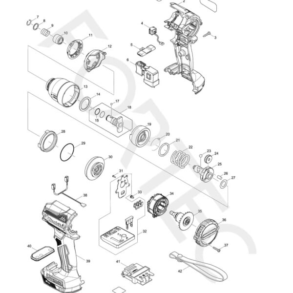 Makita DTD171 varuosad