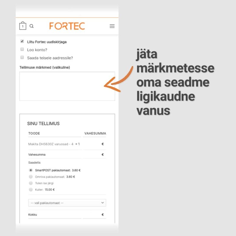 Fortec e-pood