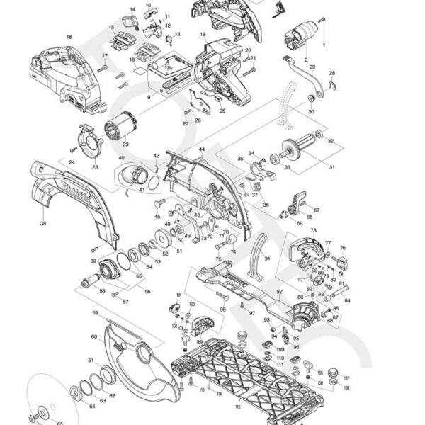 Makita DHS900Z varuosad