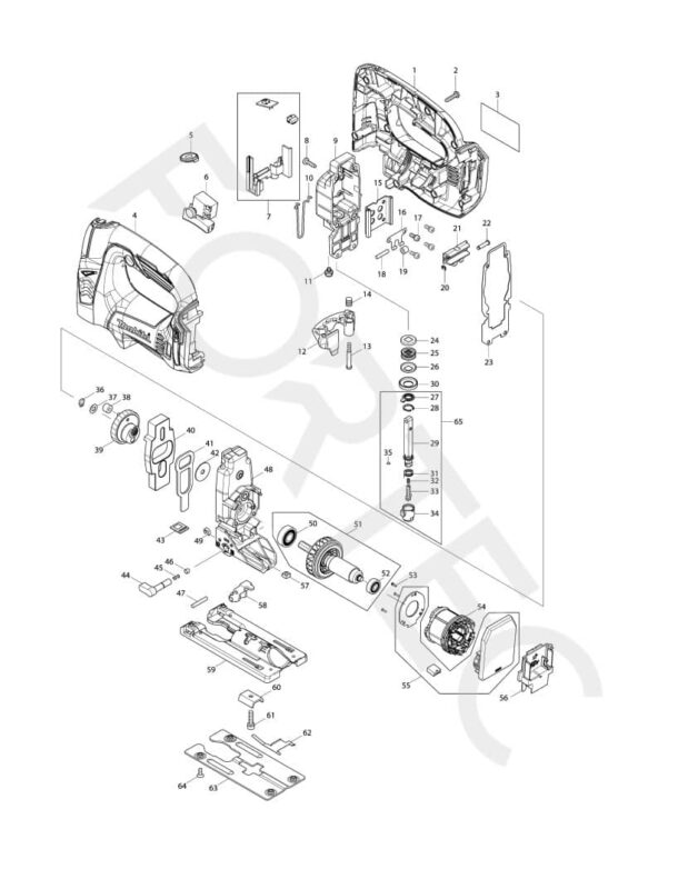 Makita DJV182Z varuosad