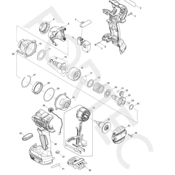 Makita DTW285Z varuosad