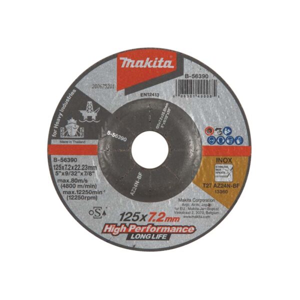 LIHVKETAS 125x7,2 Makita B-56390