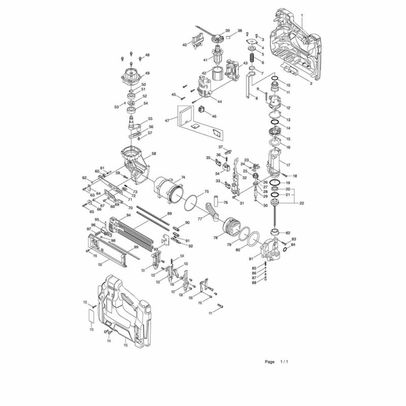Makita DBN500Z varuosad