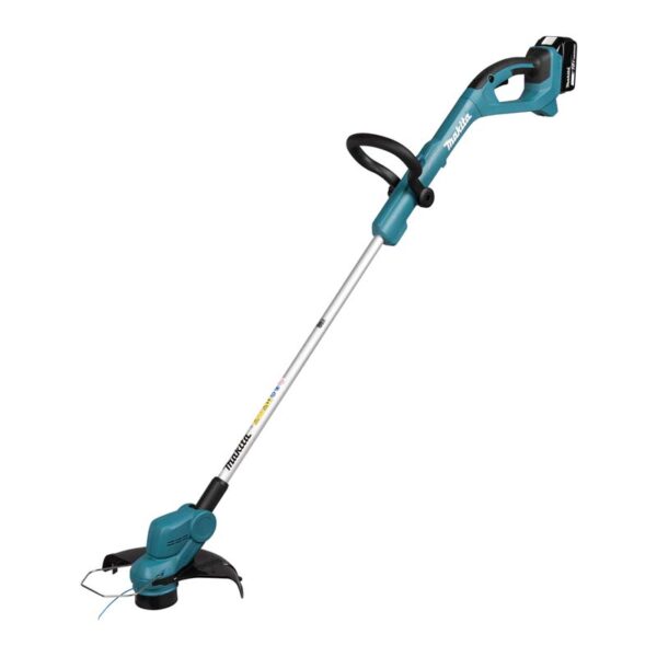 Akutrimmer Makita DUR193Z on kompaktne ja mugavalt käepärane trimmer elamute aedade ja muude haljasalade muru niitmiseks ja viimistlemiseks.