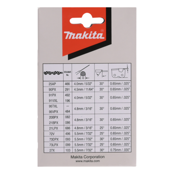 Saekett MAKITA 3/8" 1,1mm 35cm/14" 52H SC 90PX
