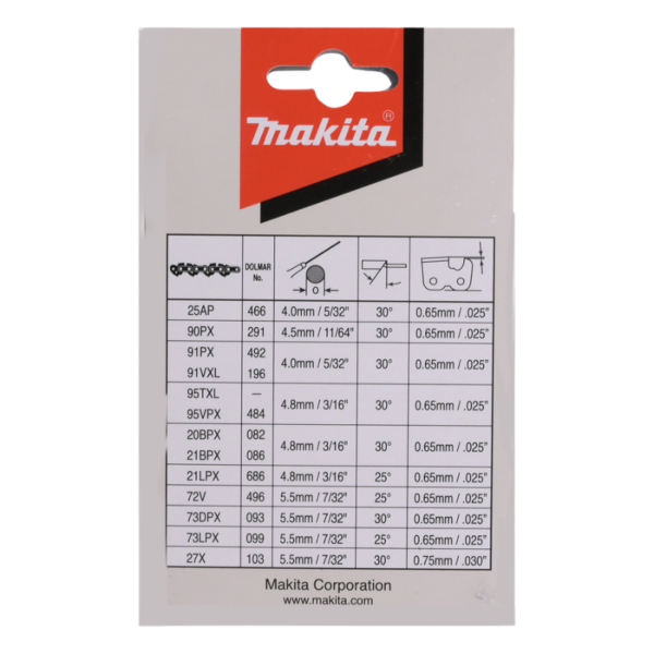 Saekett MAKITA 3/8" 1,1mm 40cm/16" 56H SC 90PX