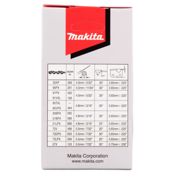 Saekett MAKITA 3/8" 1,3mm 25cm/10" 40H CC 91PX