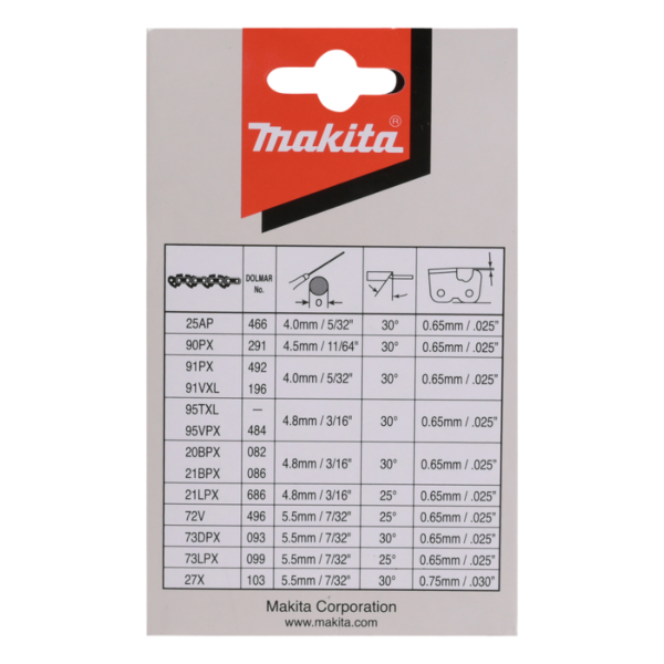 Saekett MAKITA 3/8" 1,3mm 40cm/16" 56H SC