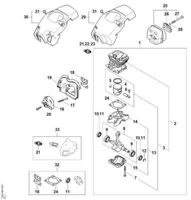 STIHL MS 172 varuosade joonis